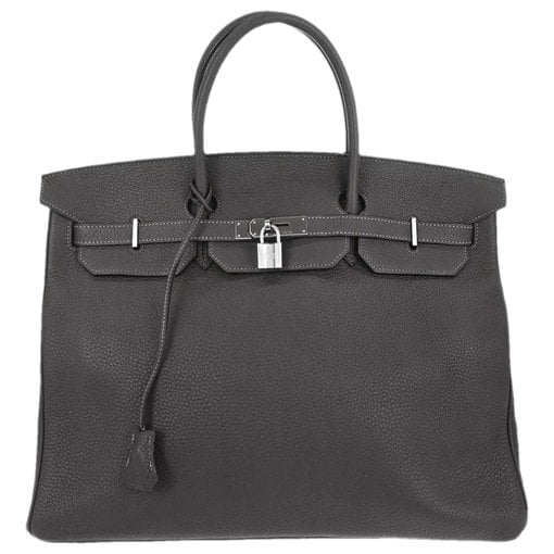 Birkin Shadow leather handbag