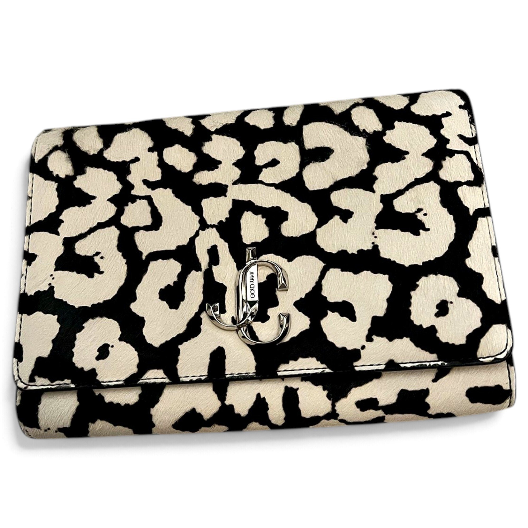 Leather clutch bag