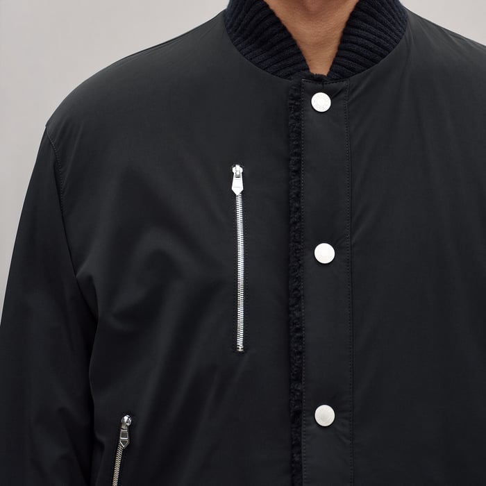 Marine Reversible Rib-trim Jacket