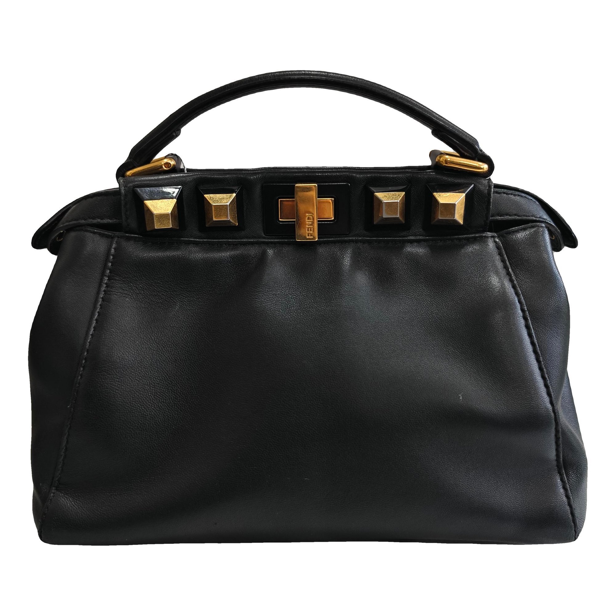 Peekaboo leather handbag