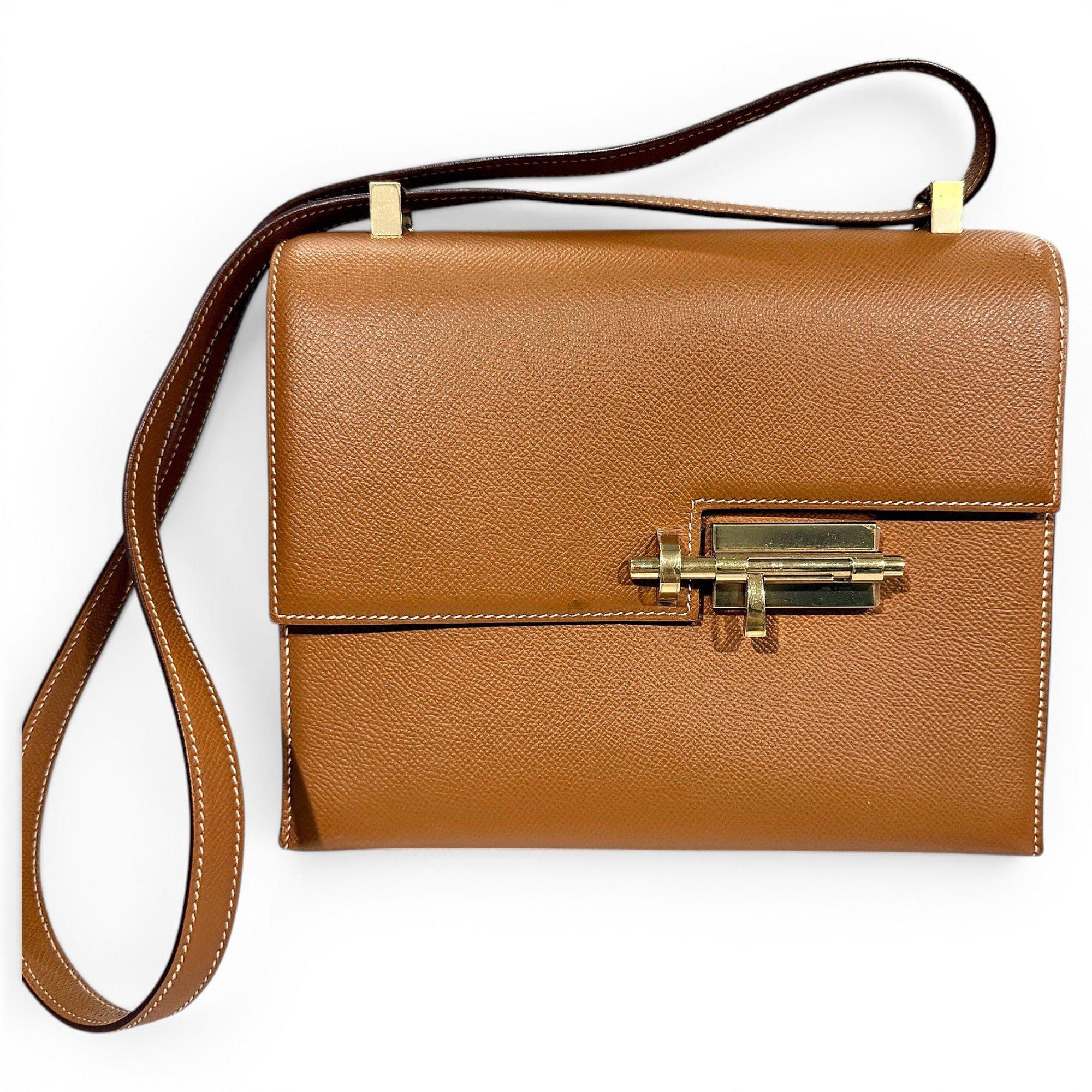 Verrou leather crossbody bag