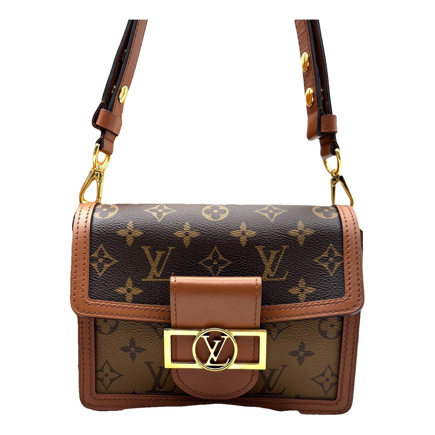 Dauphine leather handbag