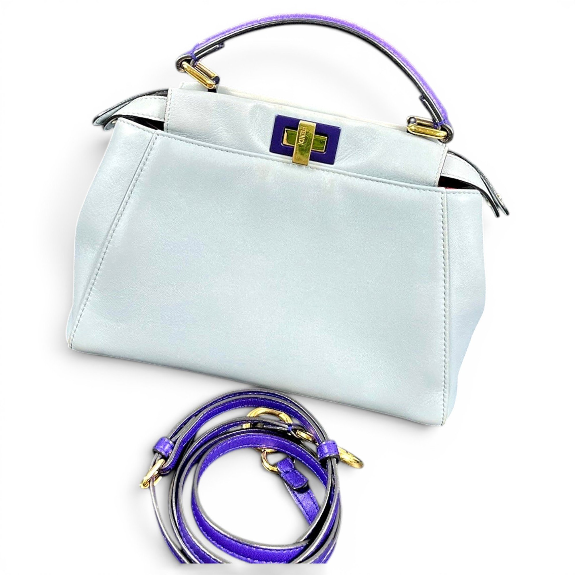 Peekaboo leather handbag