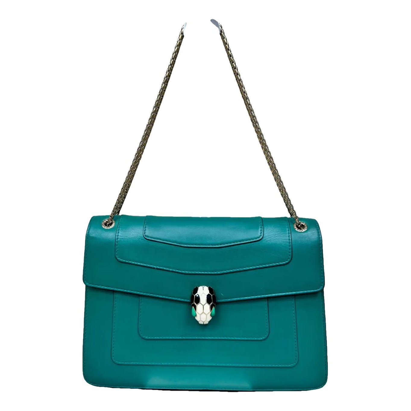 Serpenti leather handbag