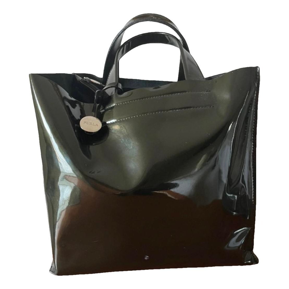 Patent leather handbag