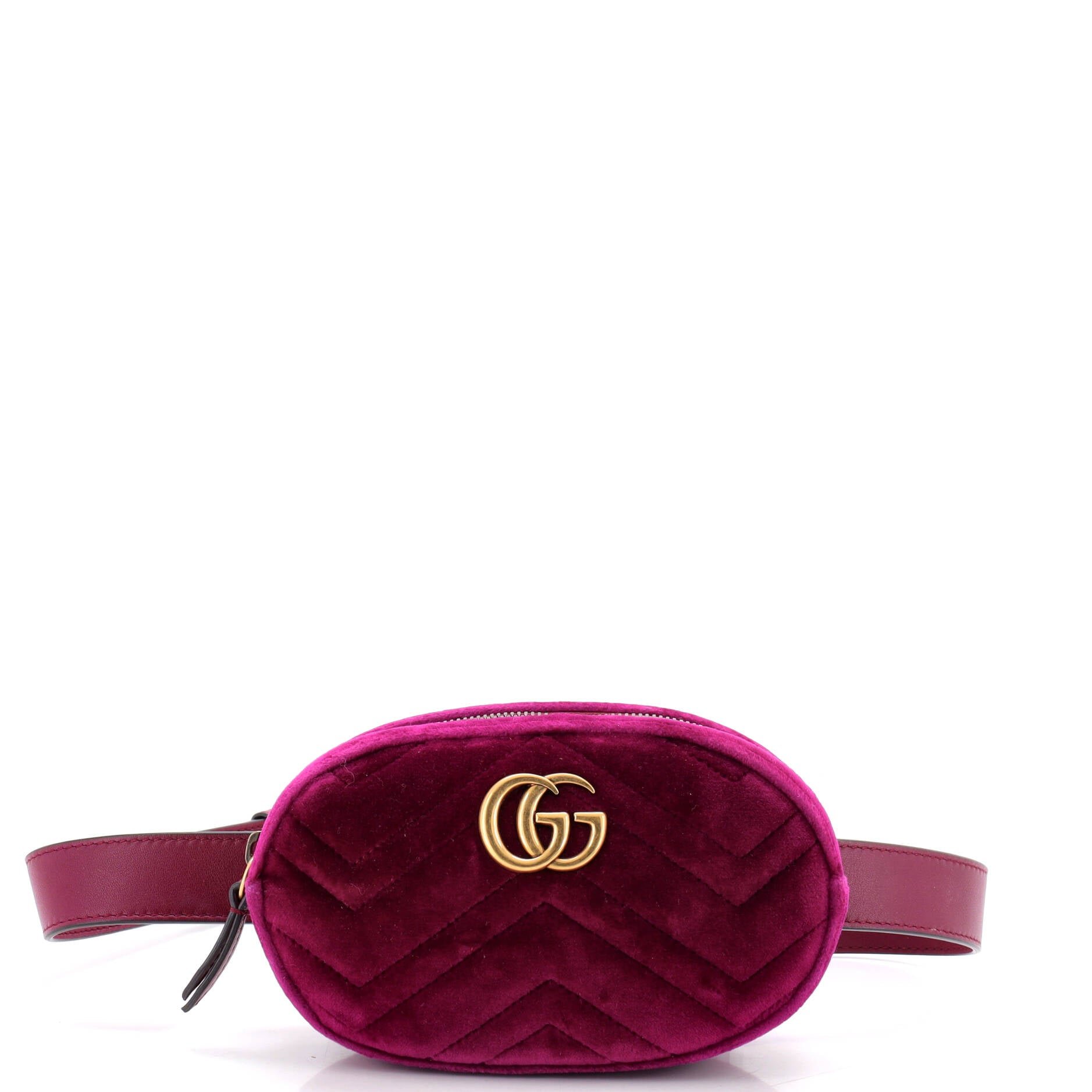 GG Marmont Belt Bag Matelasse Velvet