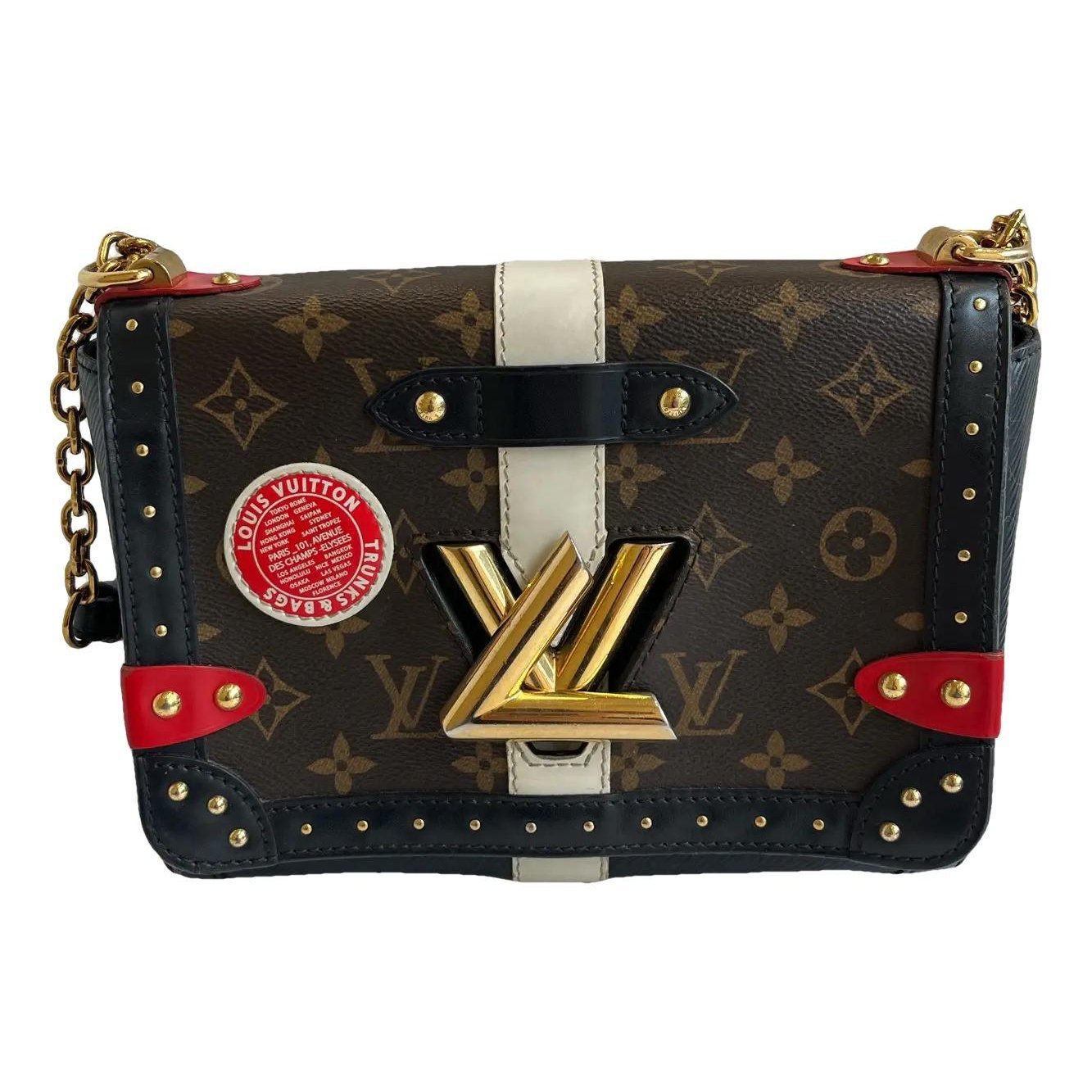 Twist leather crossbody bag