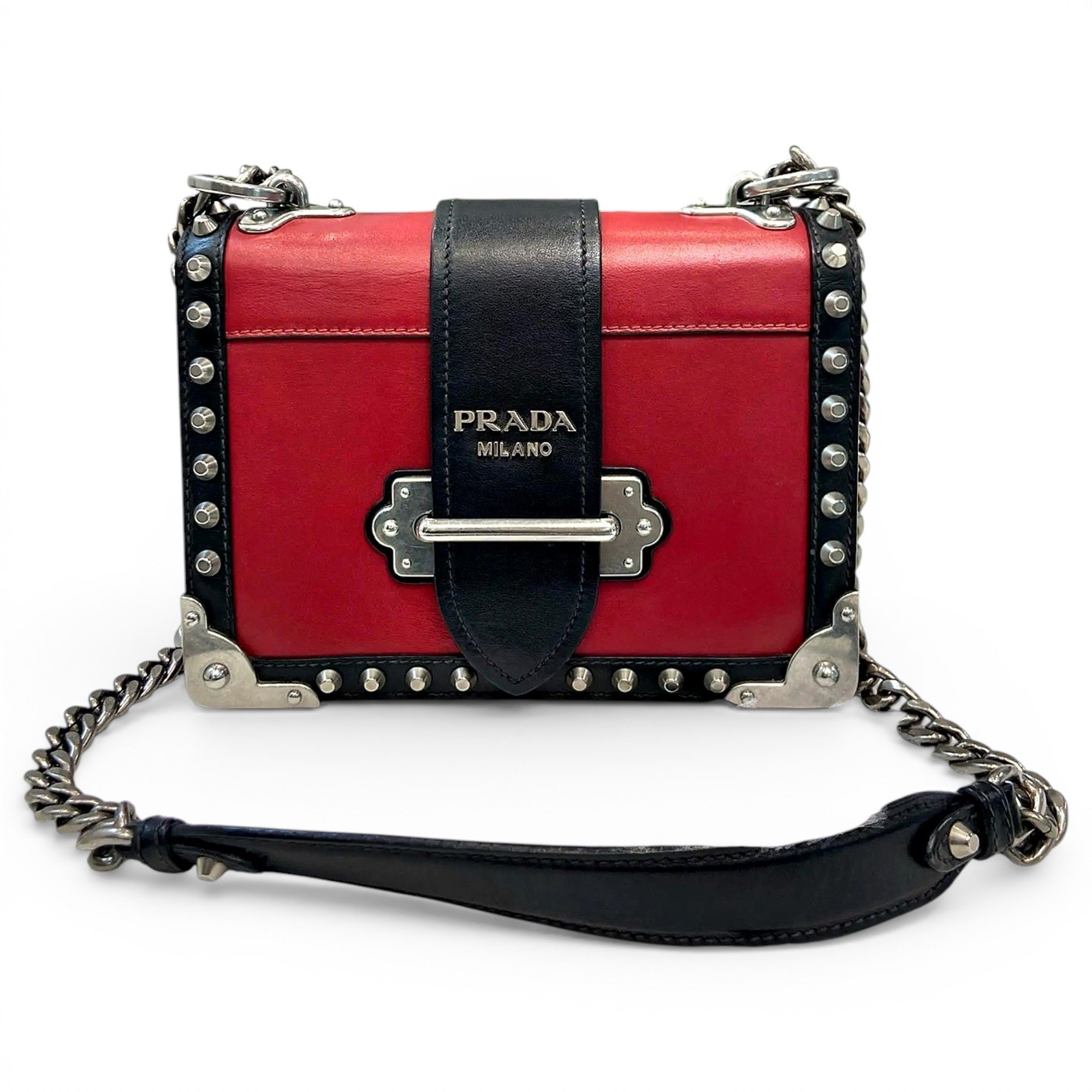 Cahier leather handbag