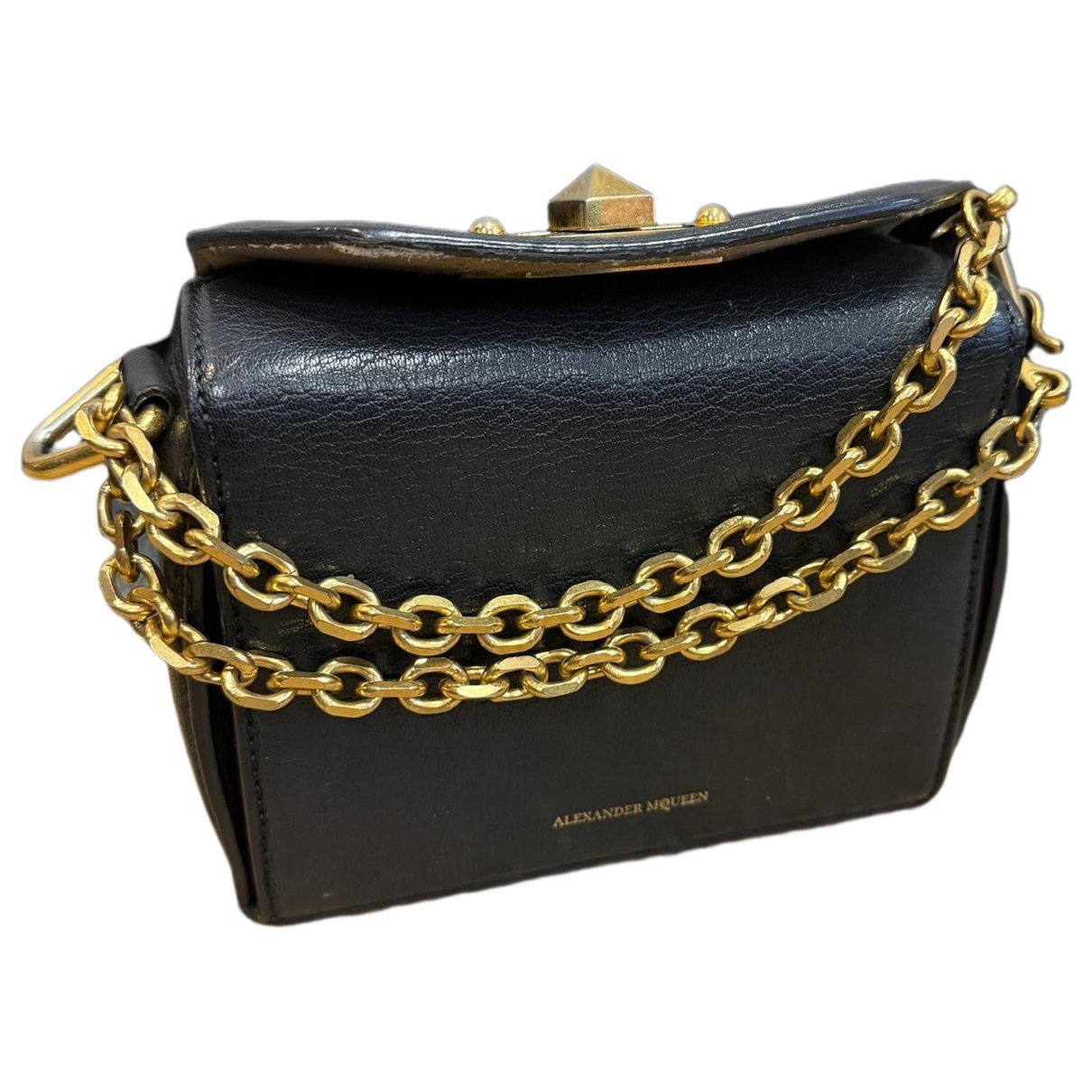 Alexander McQueen Box 16 leather handbag