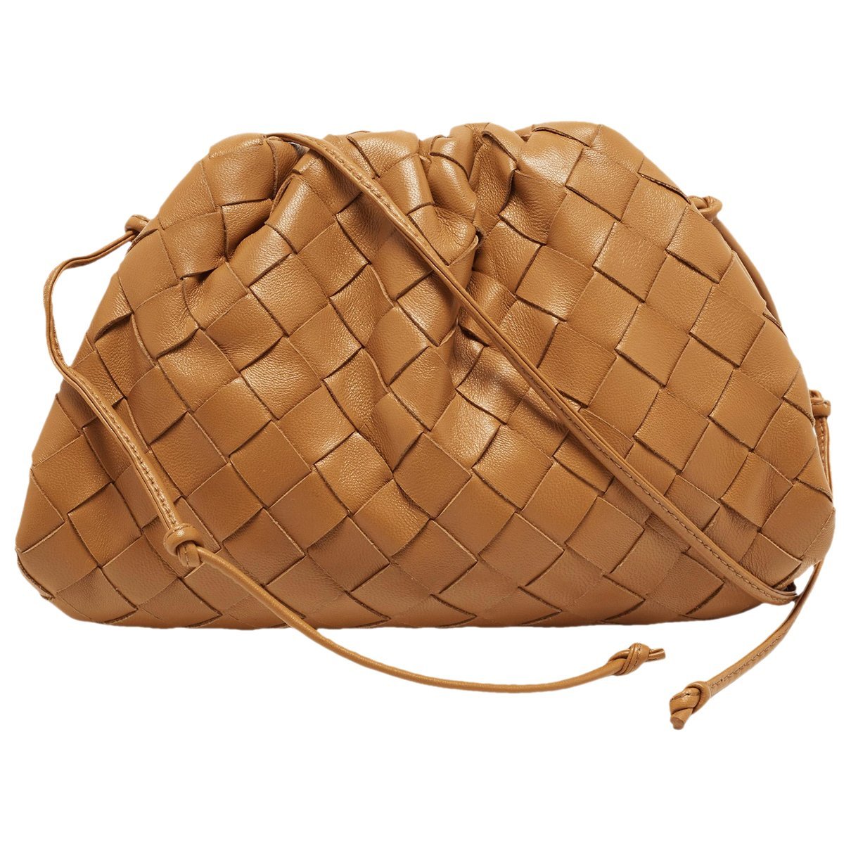 Pouch leather clutch bag