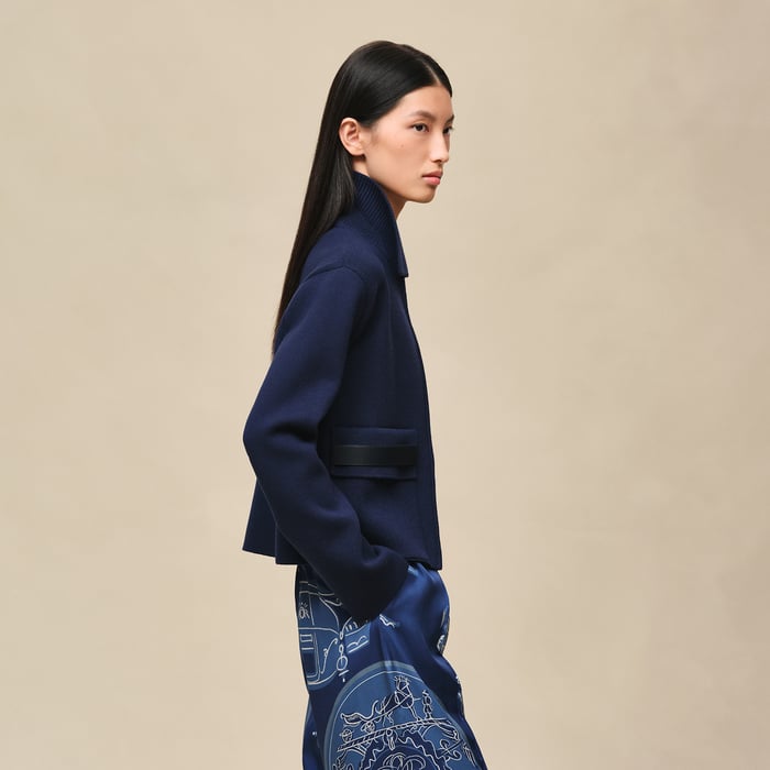 Bleu Outremer Jacket With Pockets
