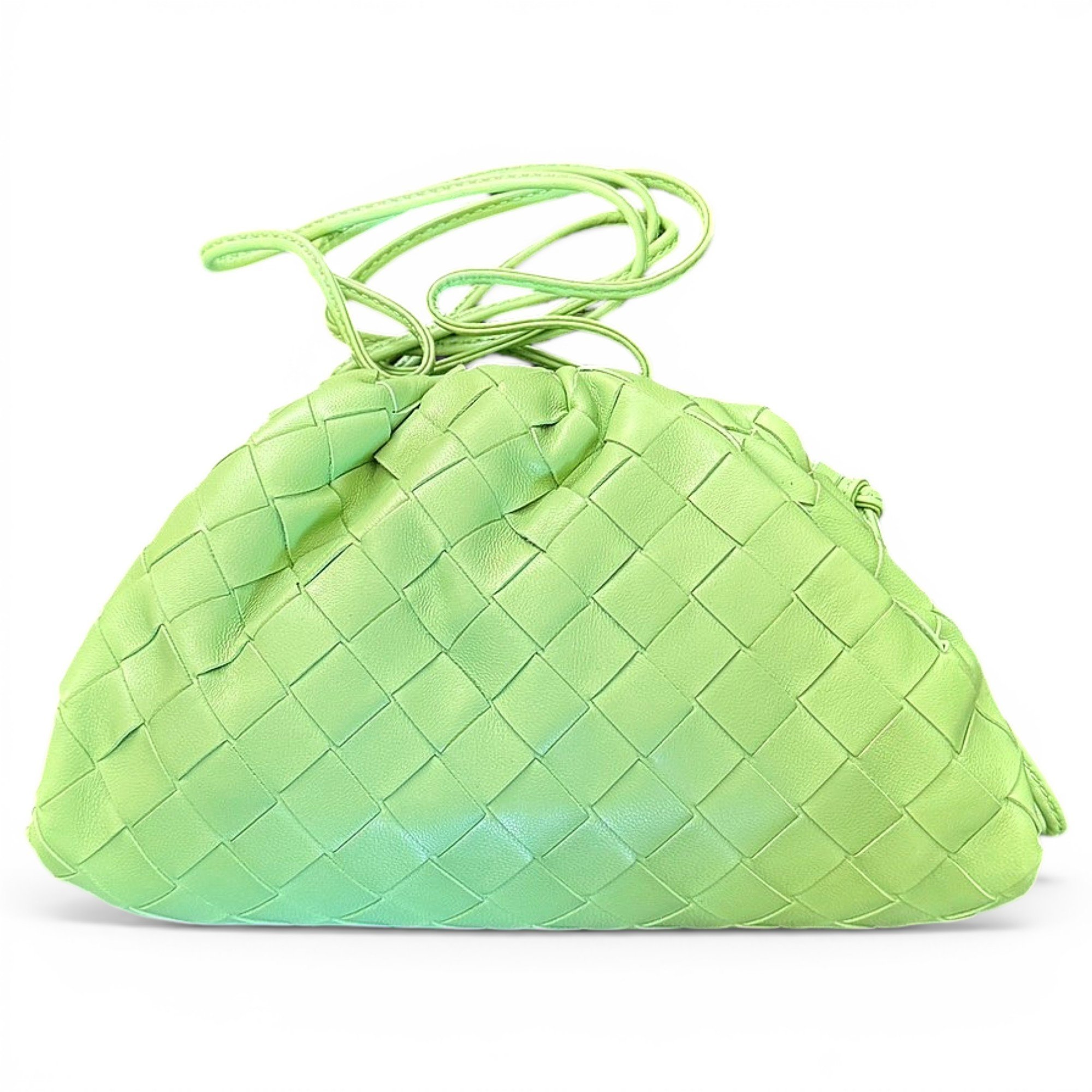 Pouch leather clutch bag
