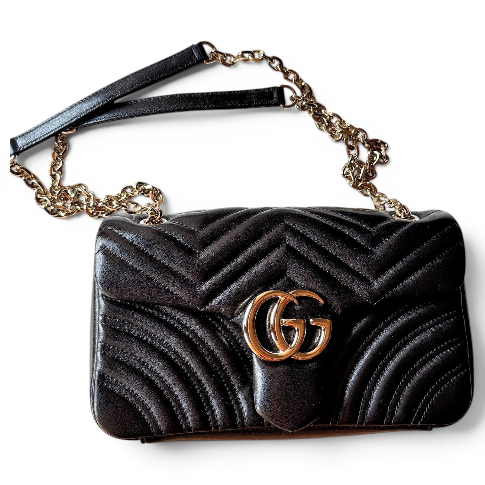 GG Marmont Flap leather crossbody bag