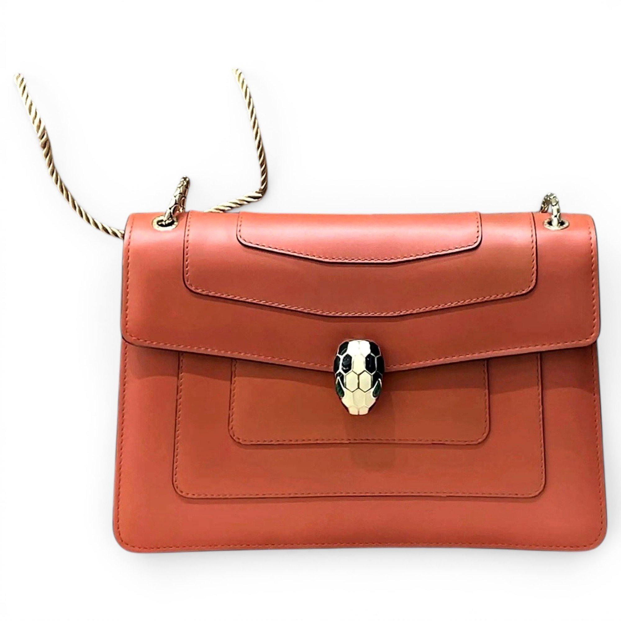Serpenti leather handbag