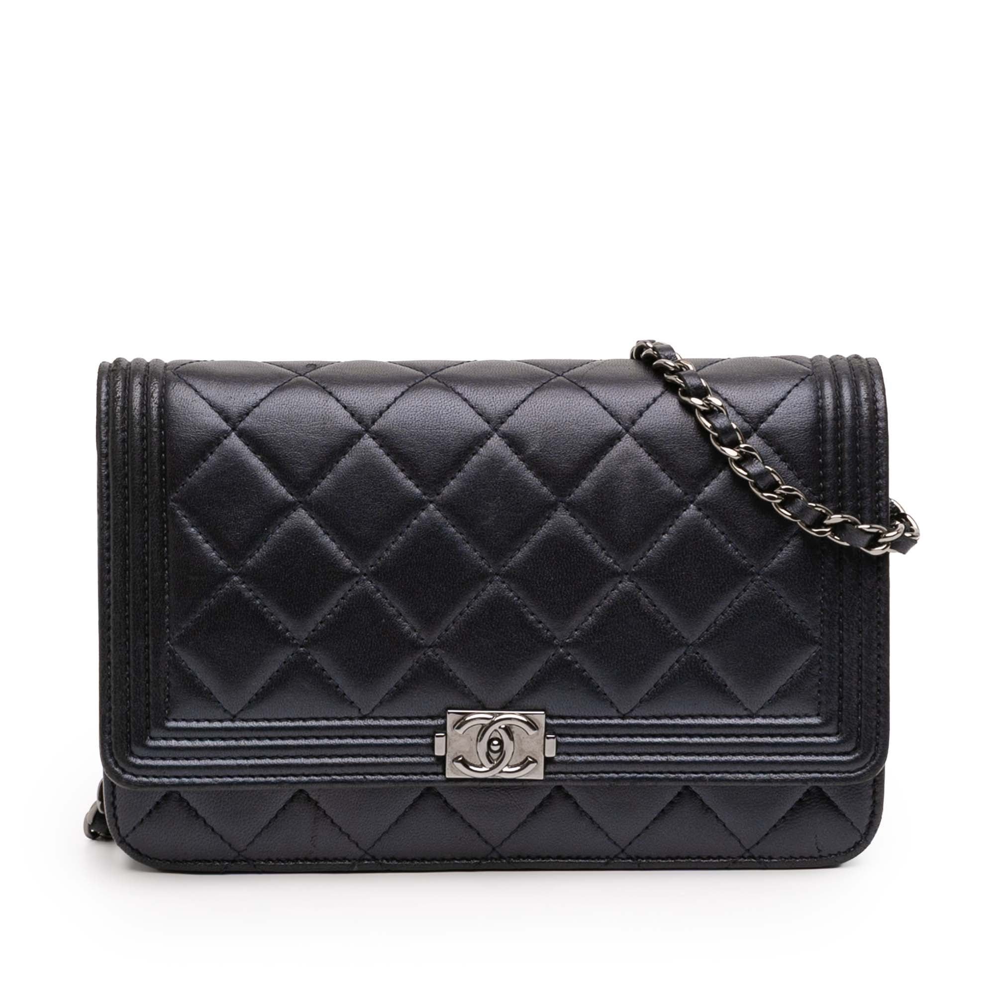 Wallet On Chain Boy pony-style calfskin handbag