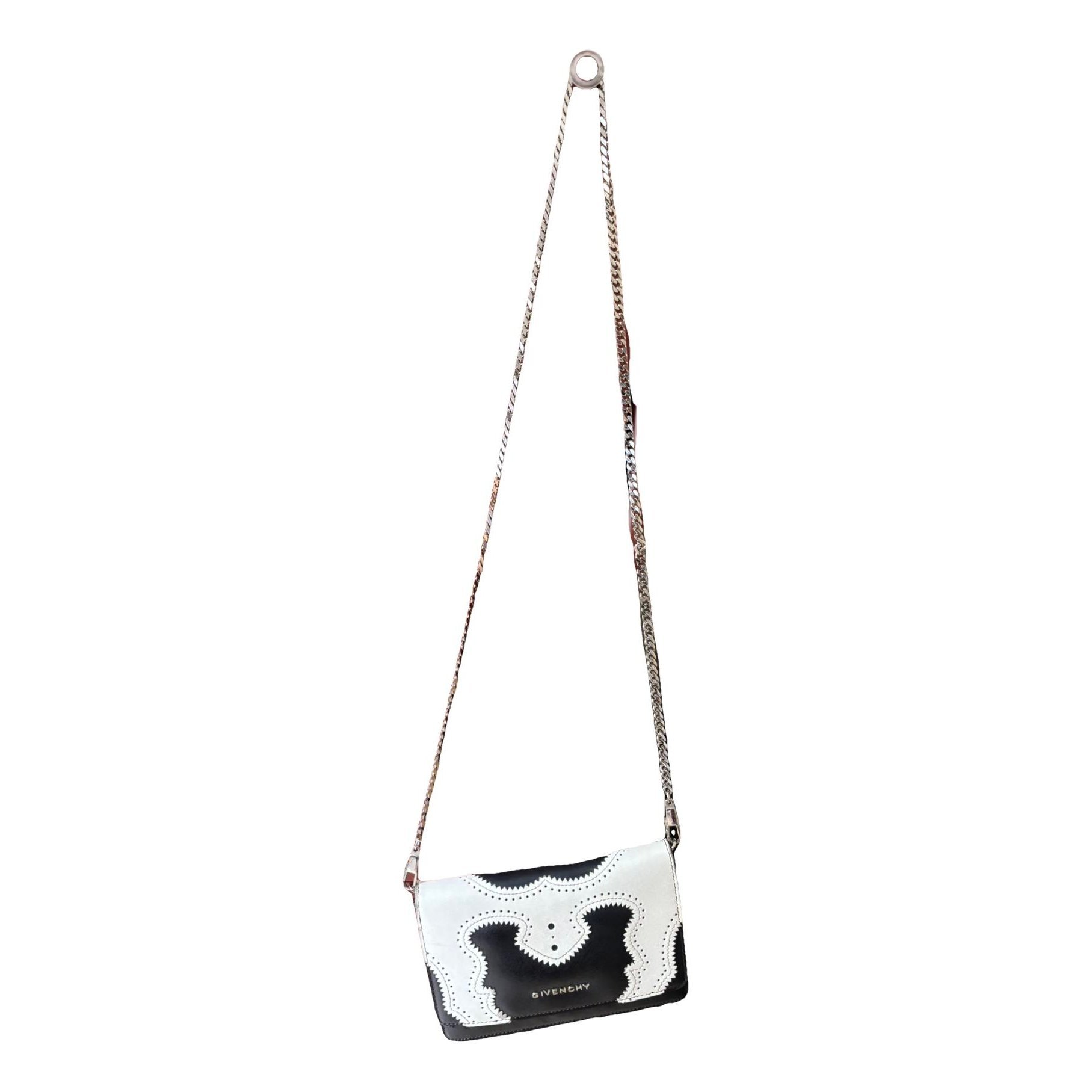 Leather clutch bag
