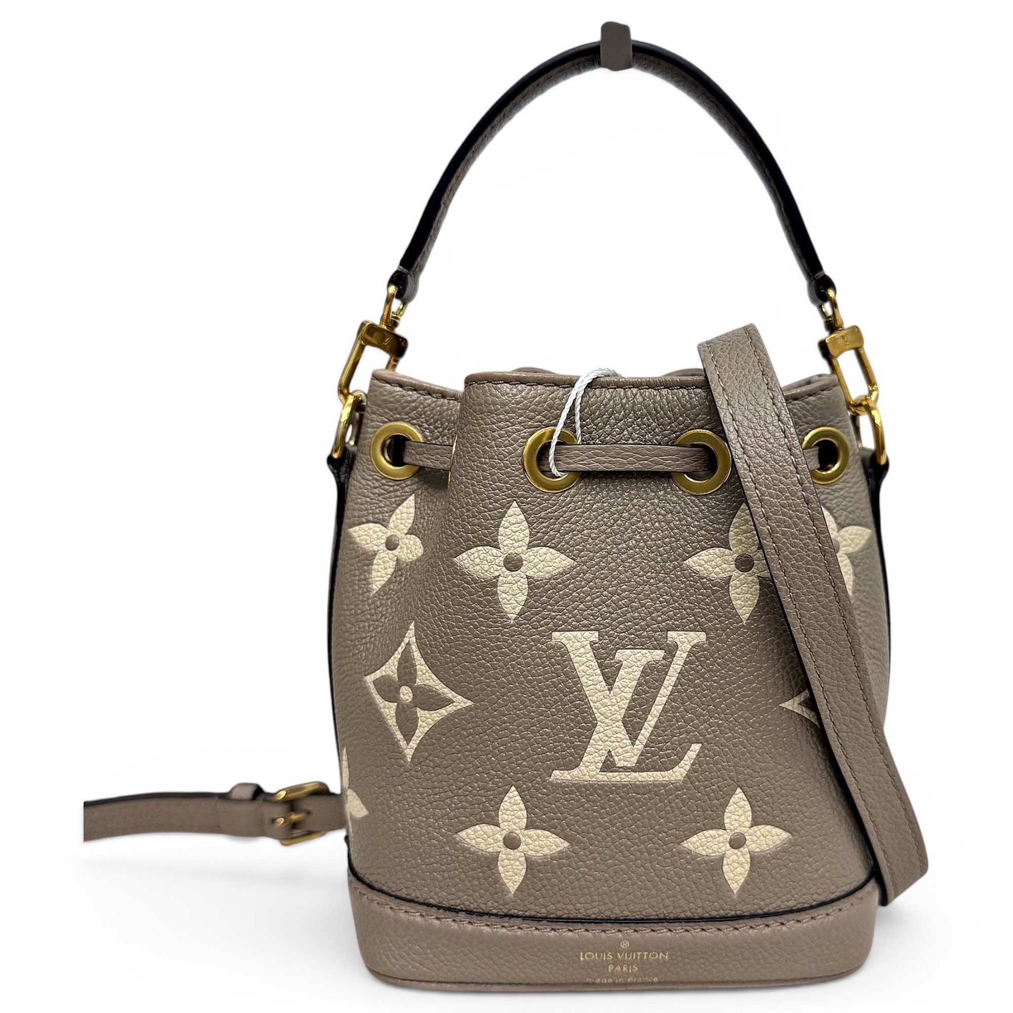 Nano Noé leather handbag