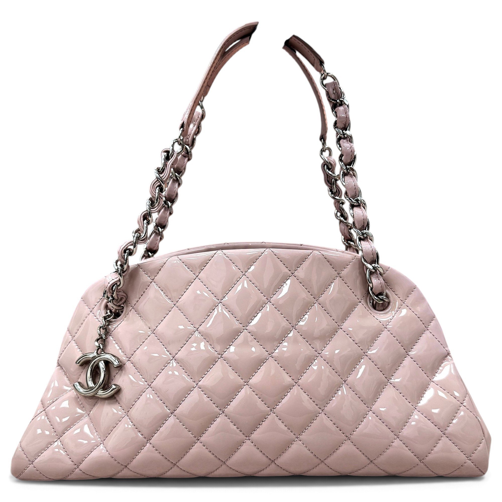 Mademoiselle patent leather handbag