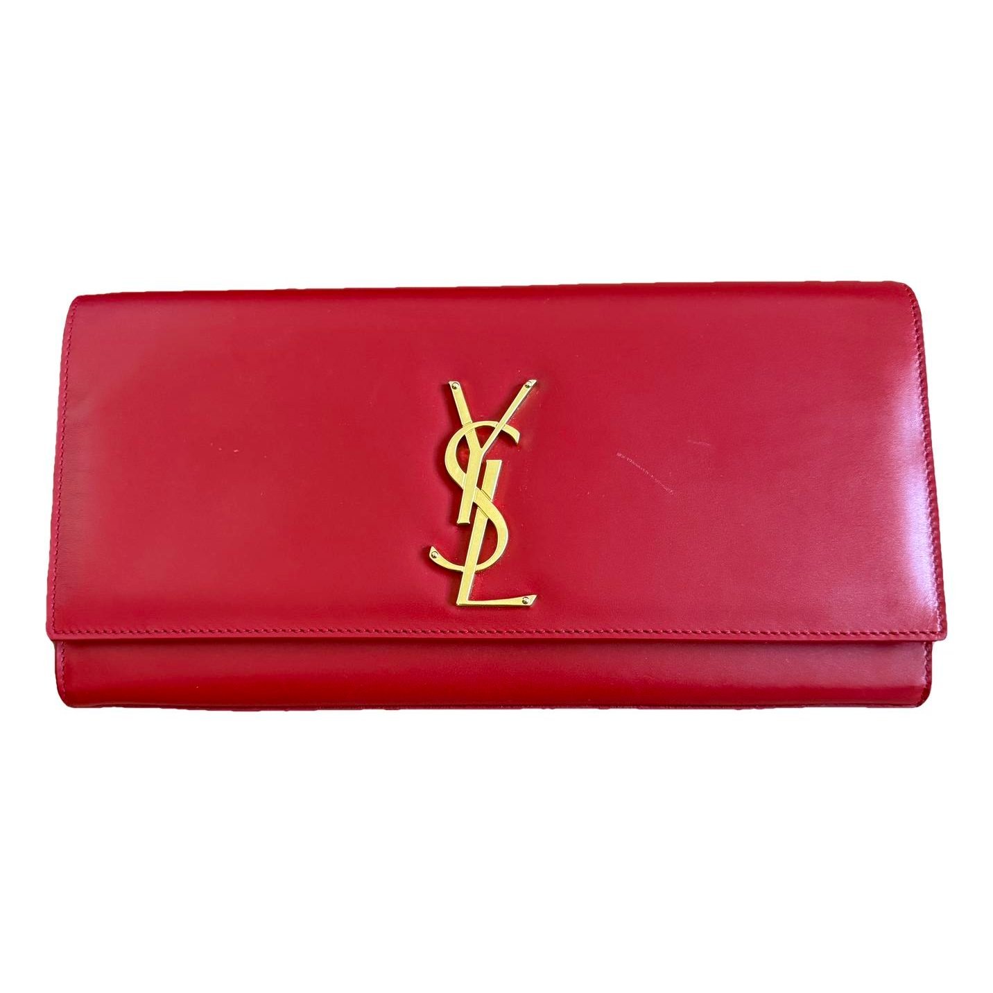Cassandre leather clutch bag