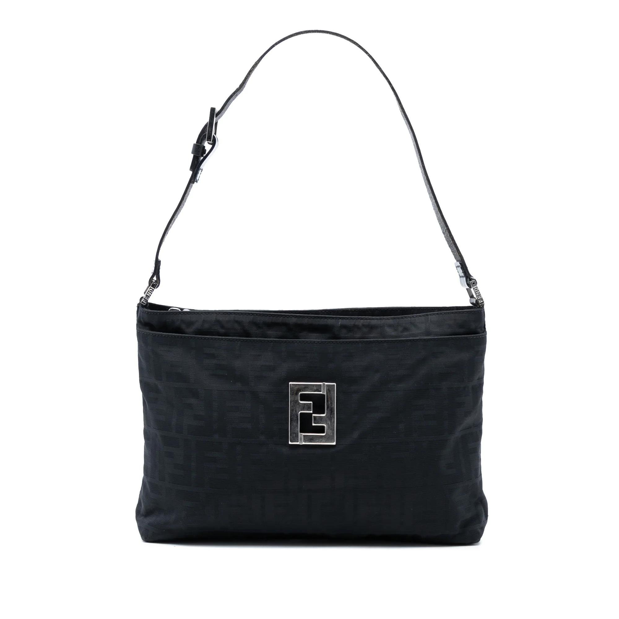 Pocket leather handbag
