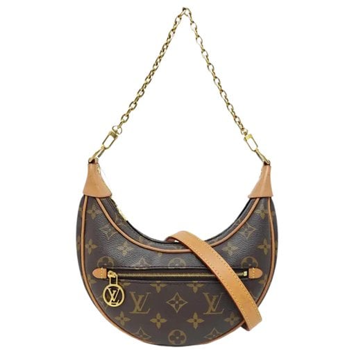 Loop leather crossbody bag