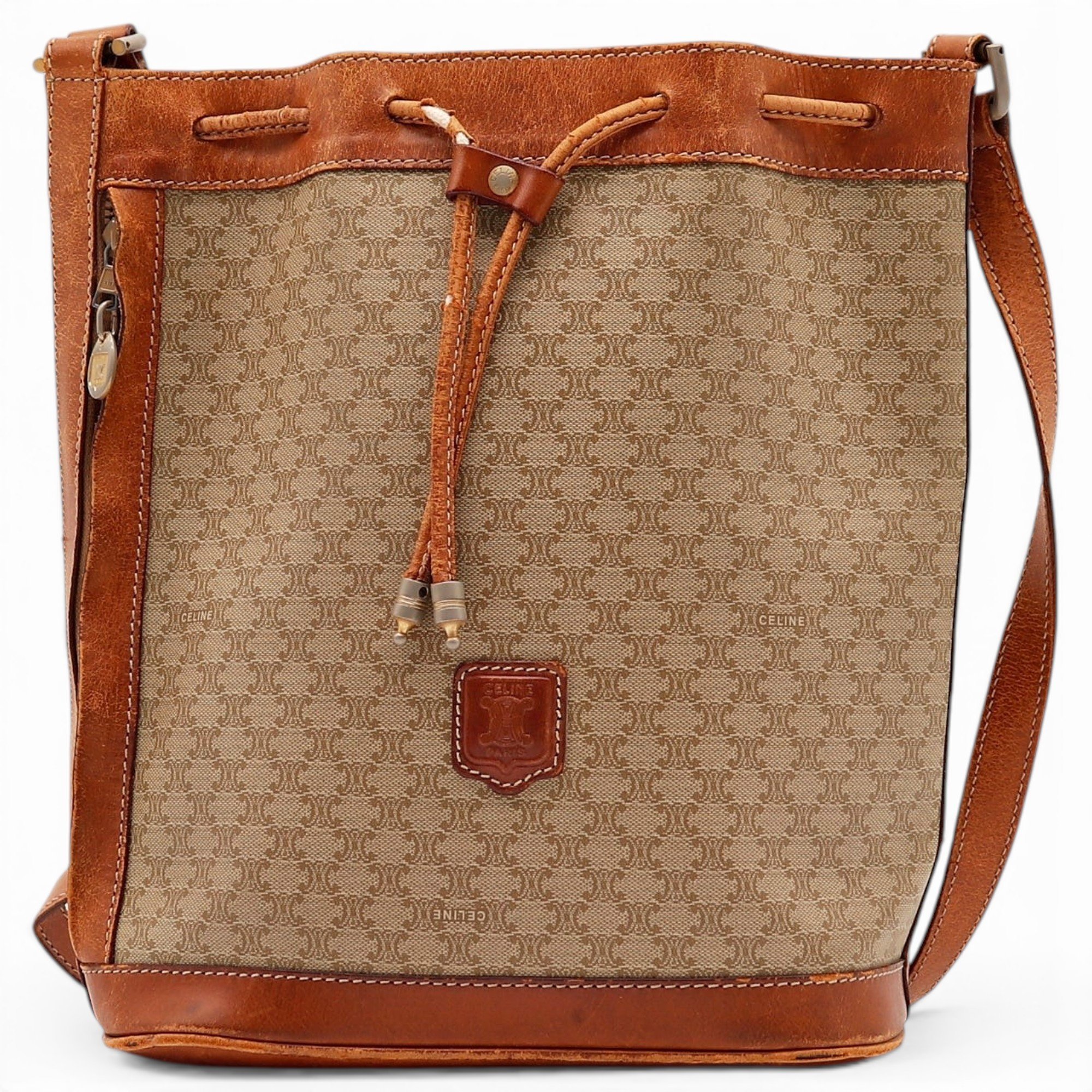 Triomphe leather handbag