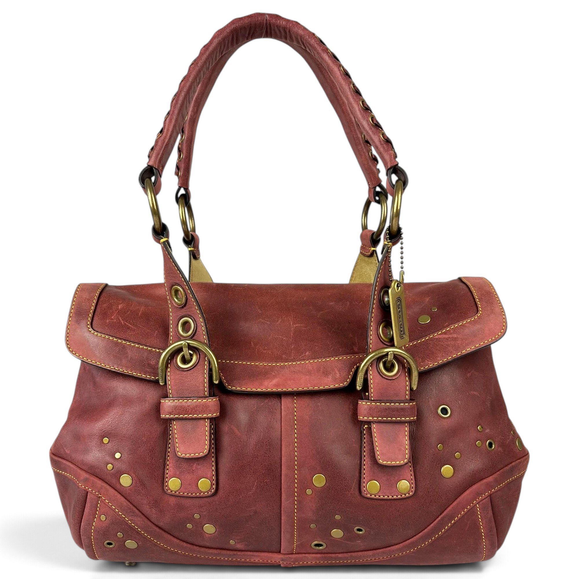 Signature Sufflette leather satchel