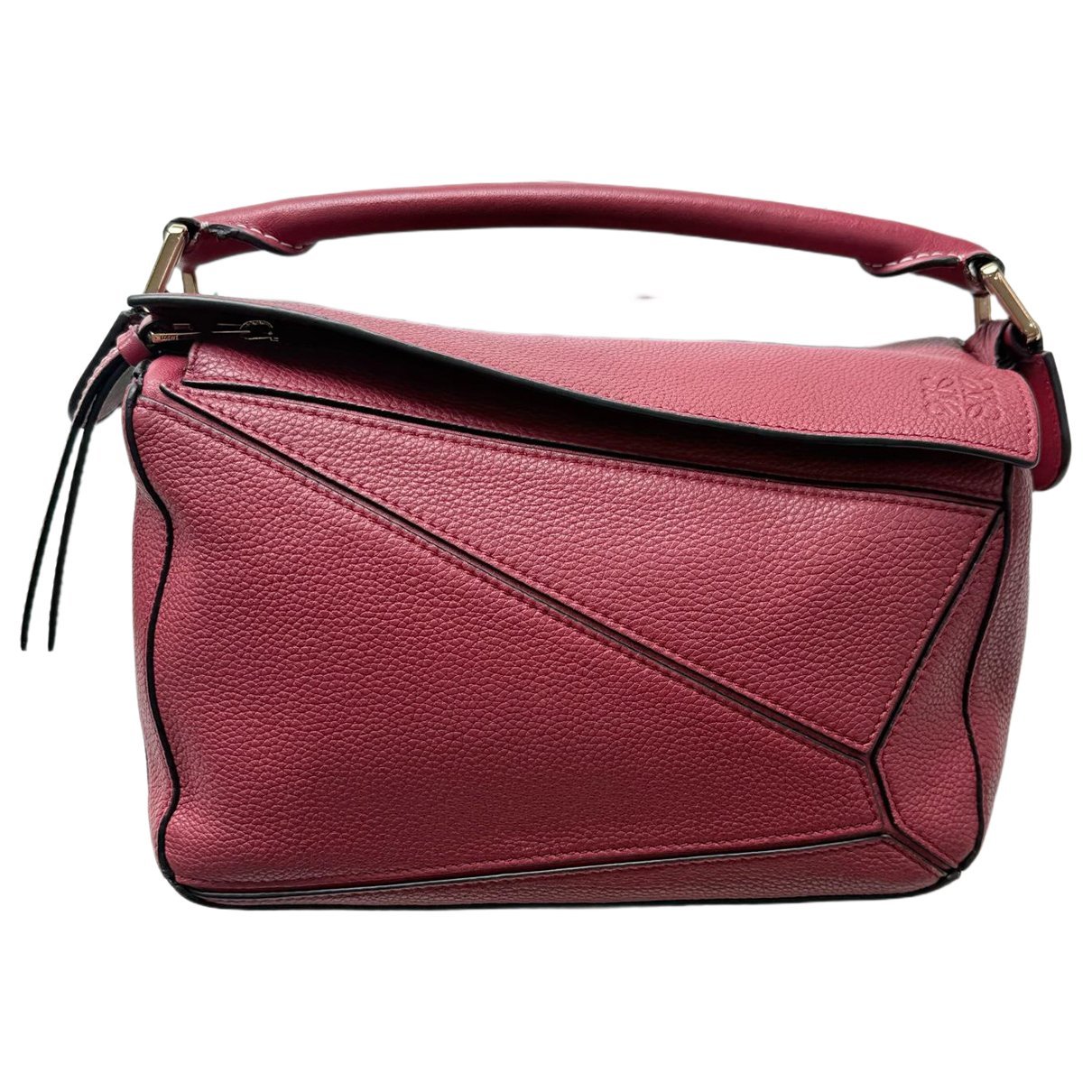 Puzzle leather handbag
