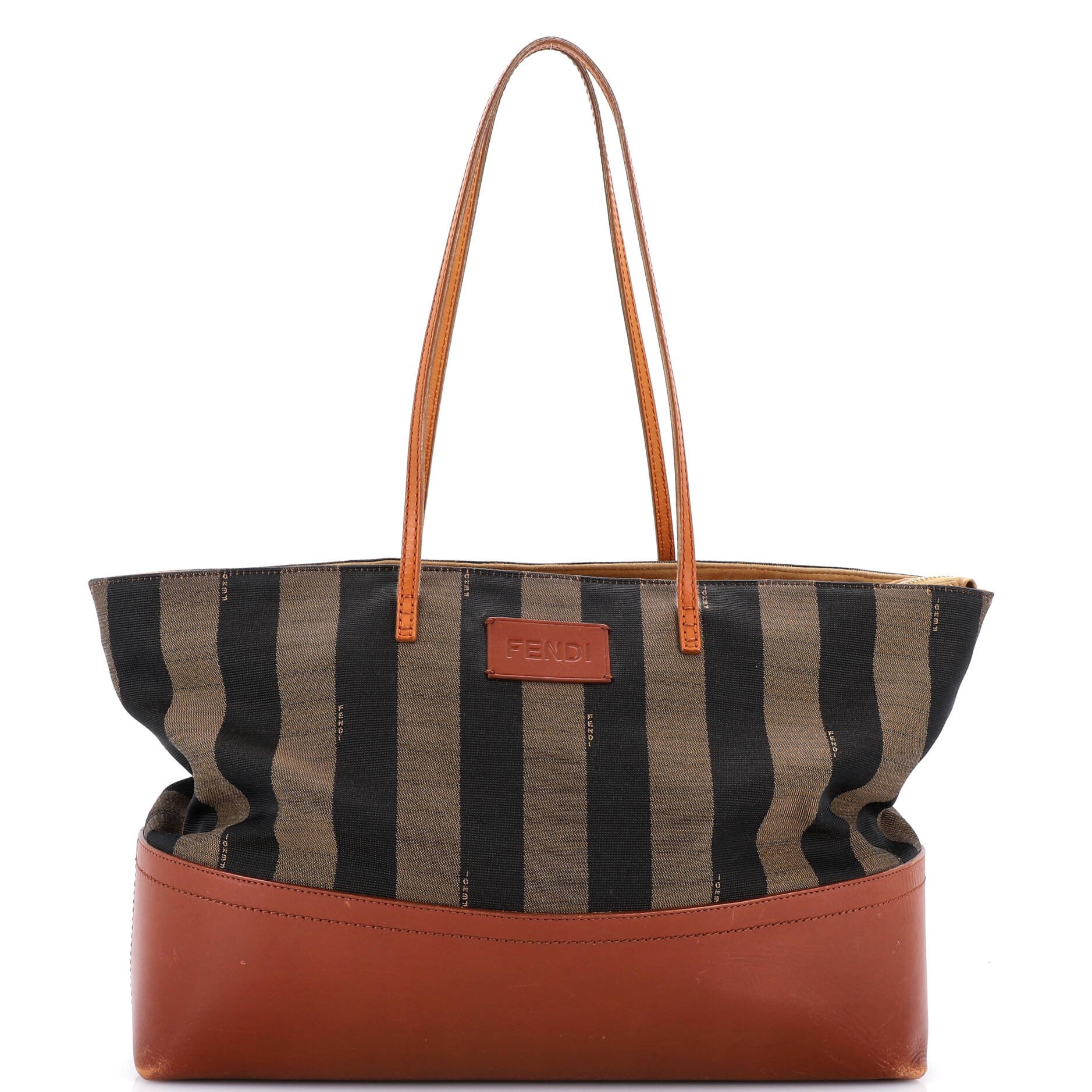 Pequin Roll Tote Canvas and Leather