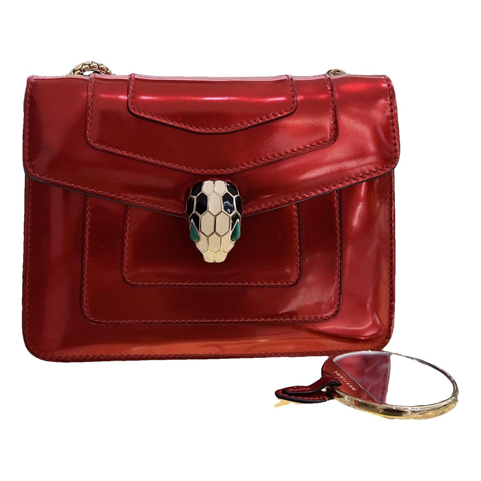 Serpenti leather handbag