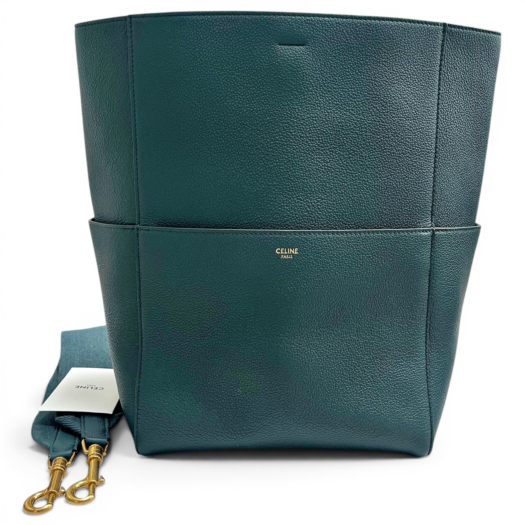 Seau Sangle leather handbag