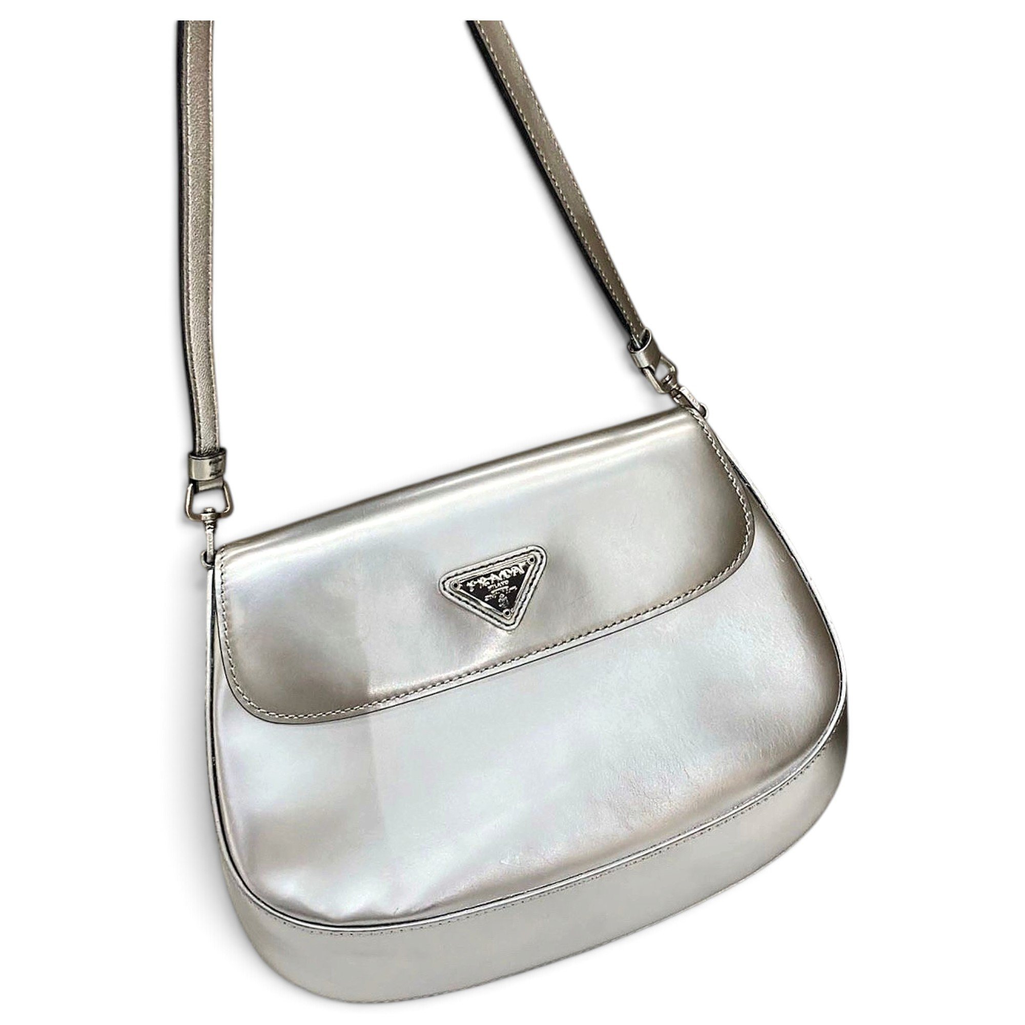 Cleo Flap patent leather handbag