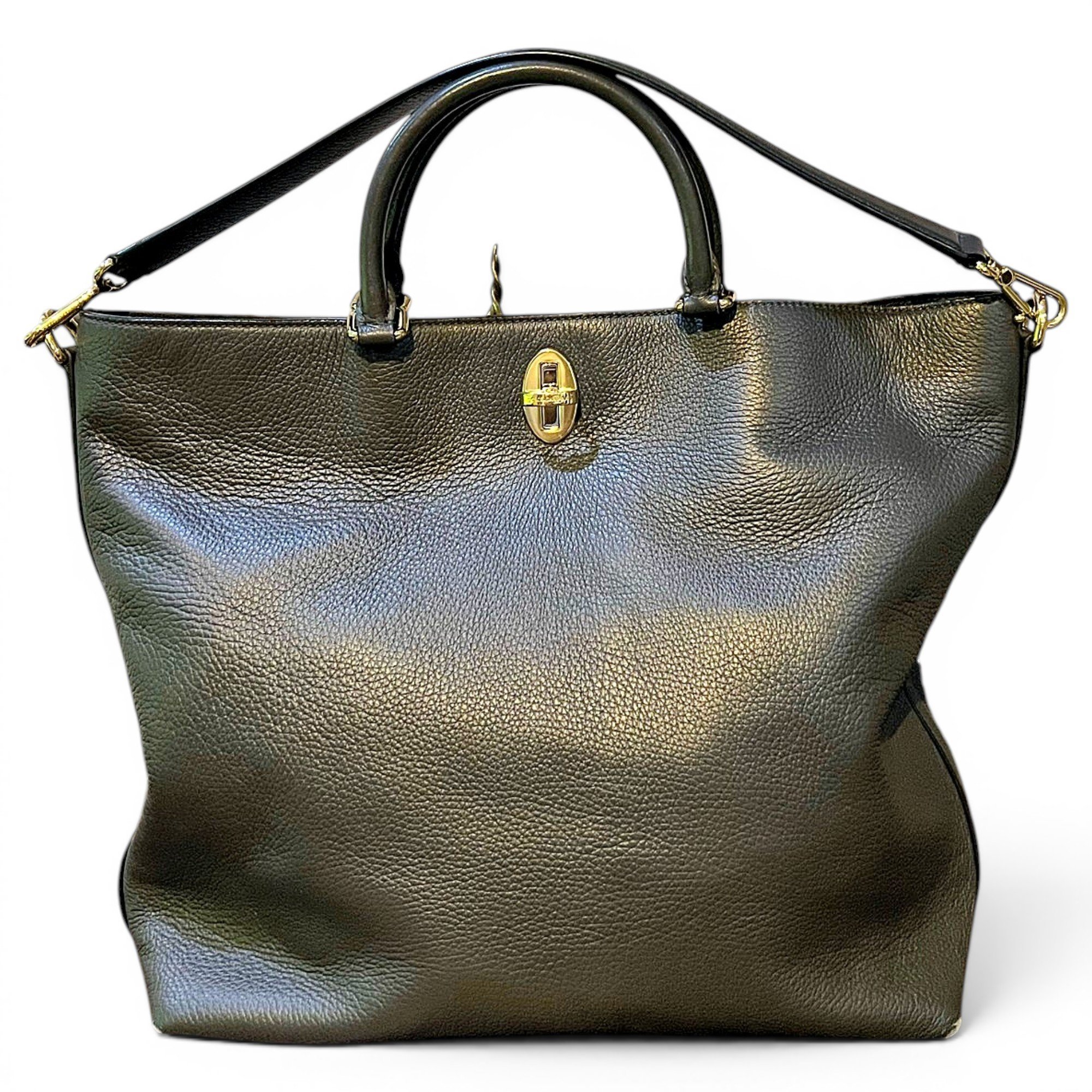 Leather tote