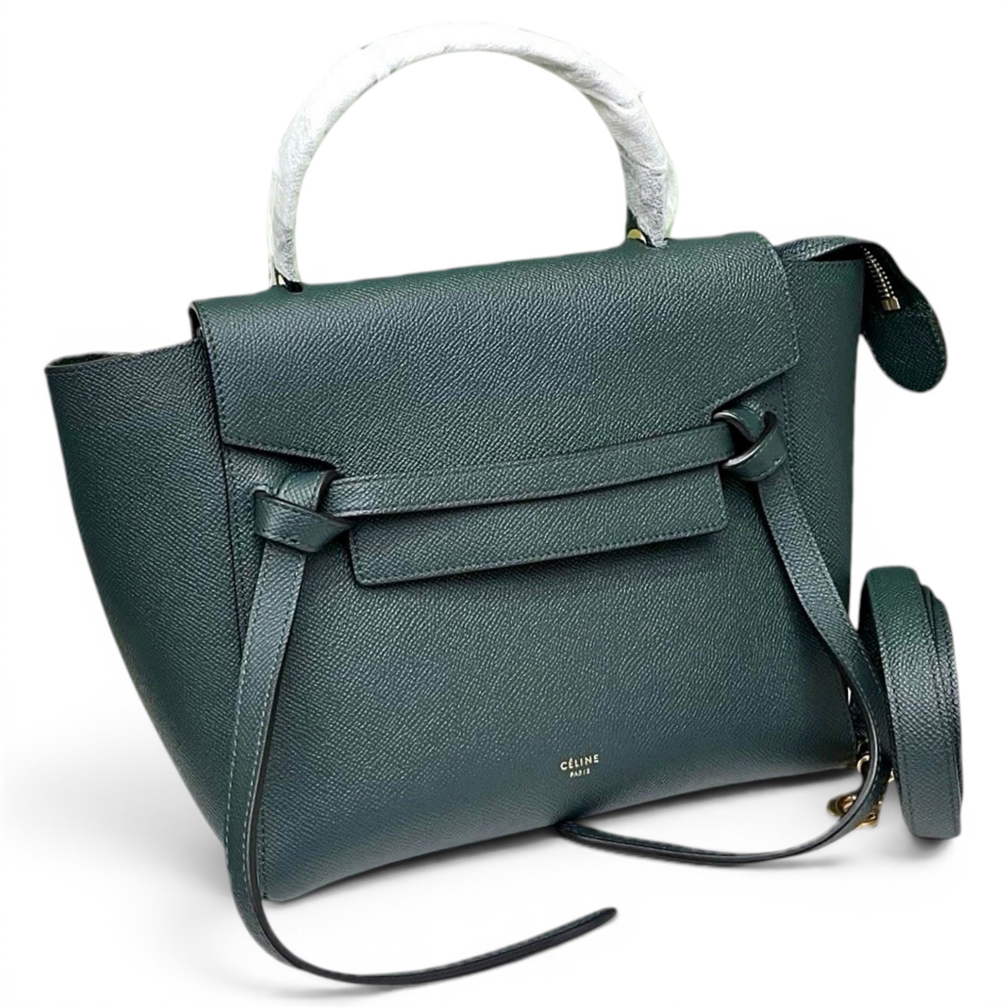 Belt leather handbag