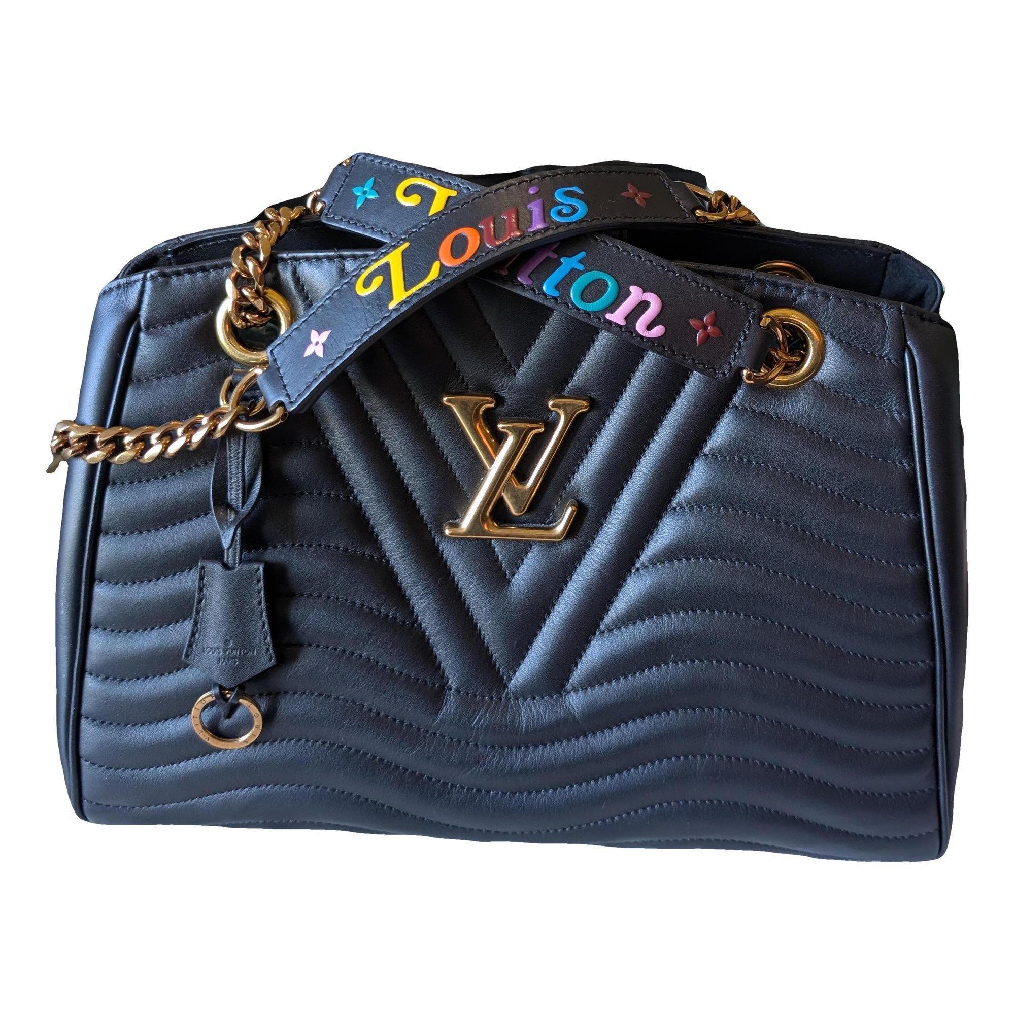 New Wave leather handbag
