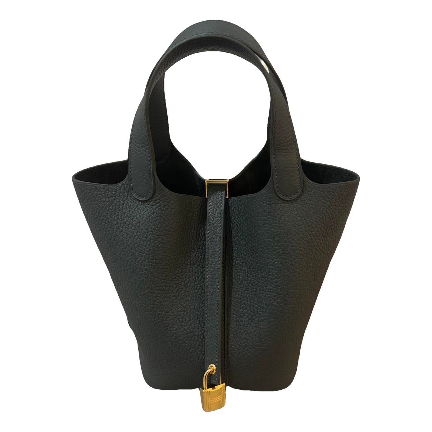 Hermes Picotin 18 Handbag Vert Mangrove Clemence Leather 2026
