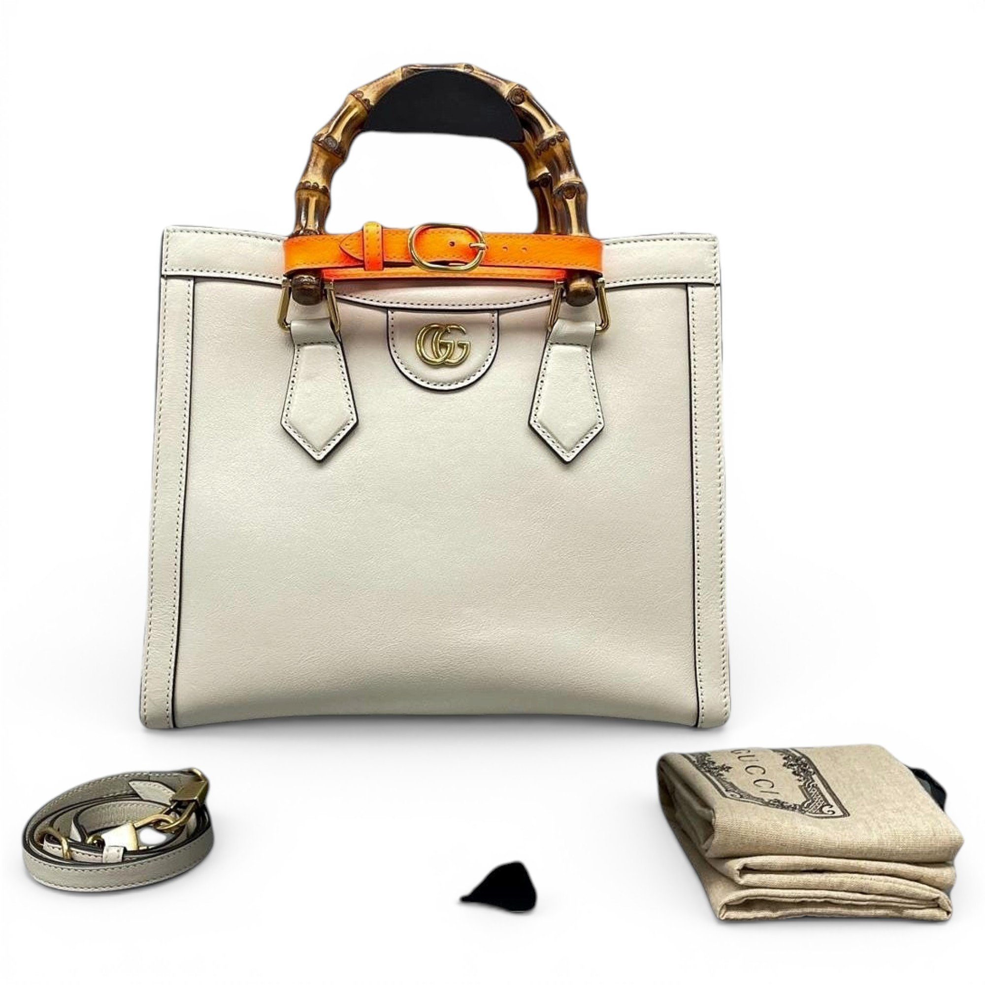 Diana Bamboo leather handbag