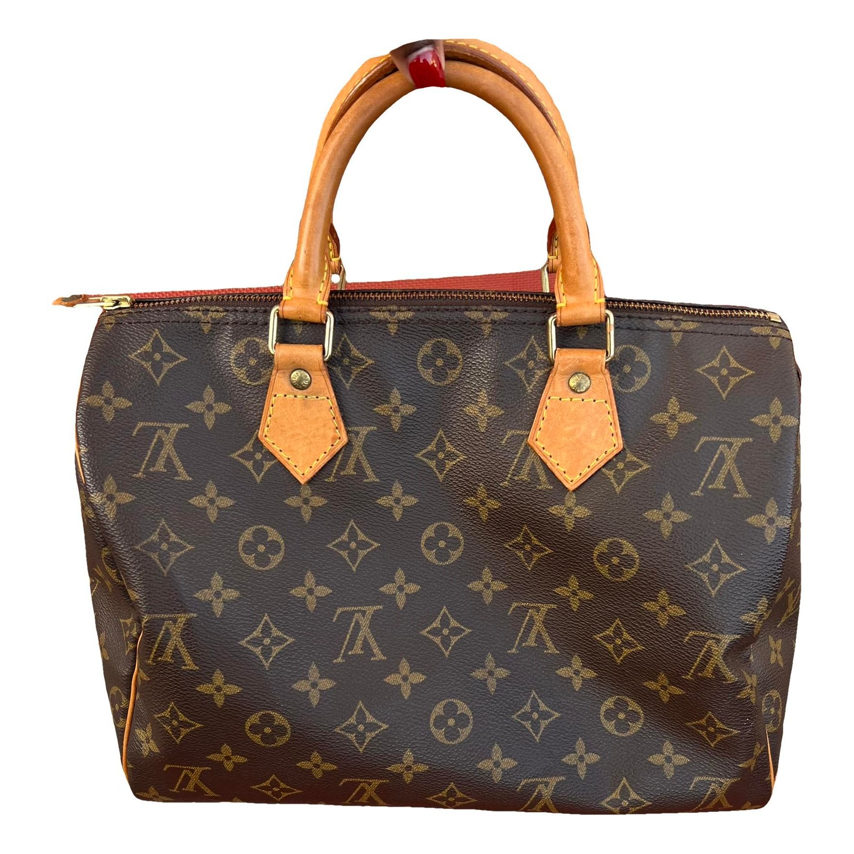 Speedy leather handbag