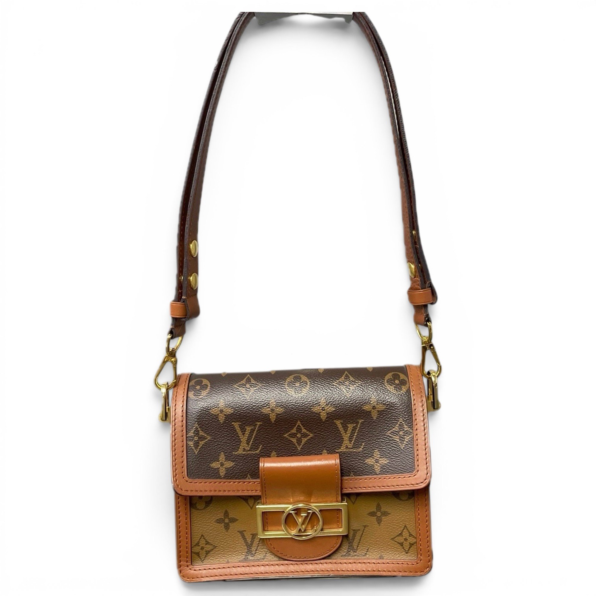Dauphine leather handbag