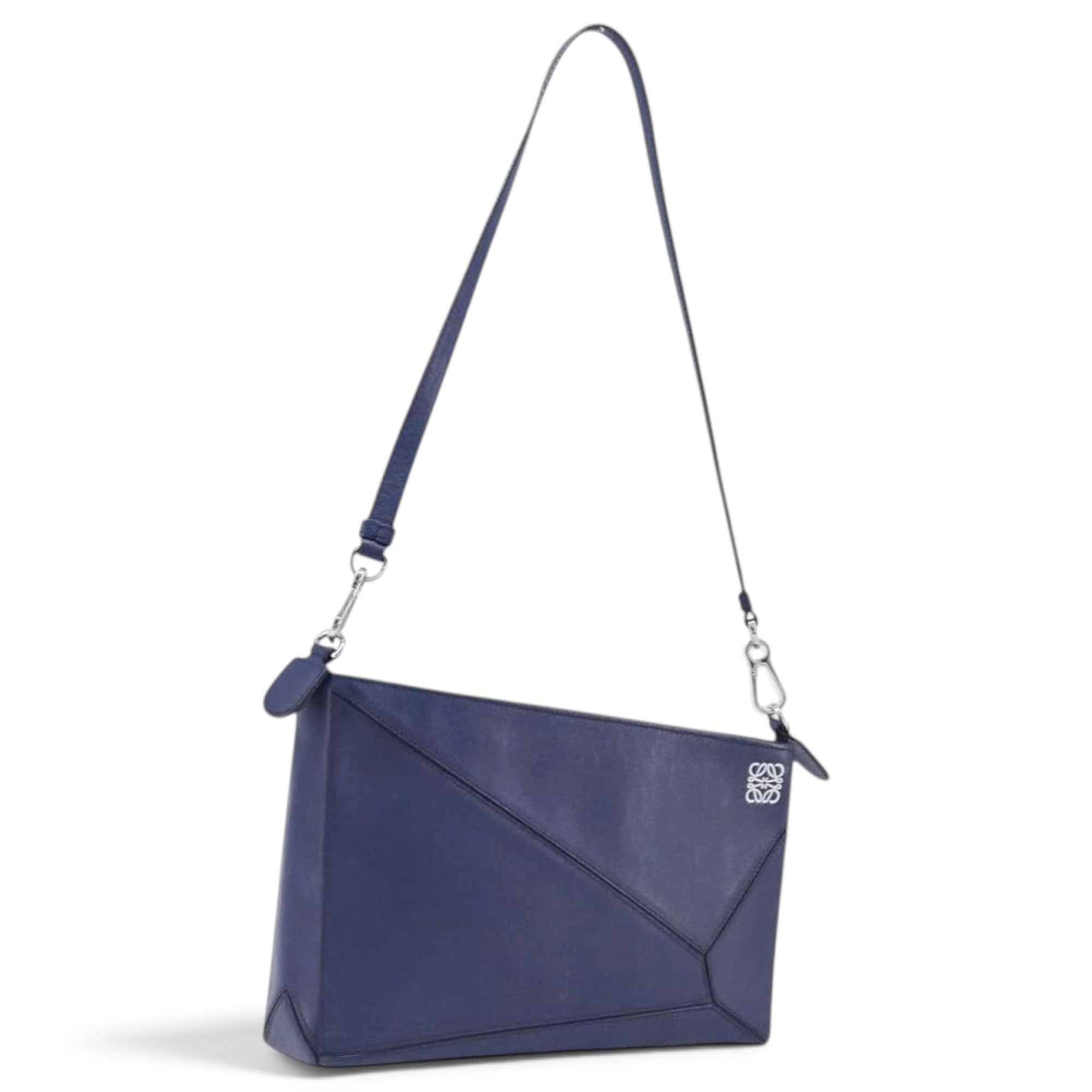 Puzzle leather handbag