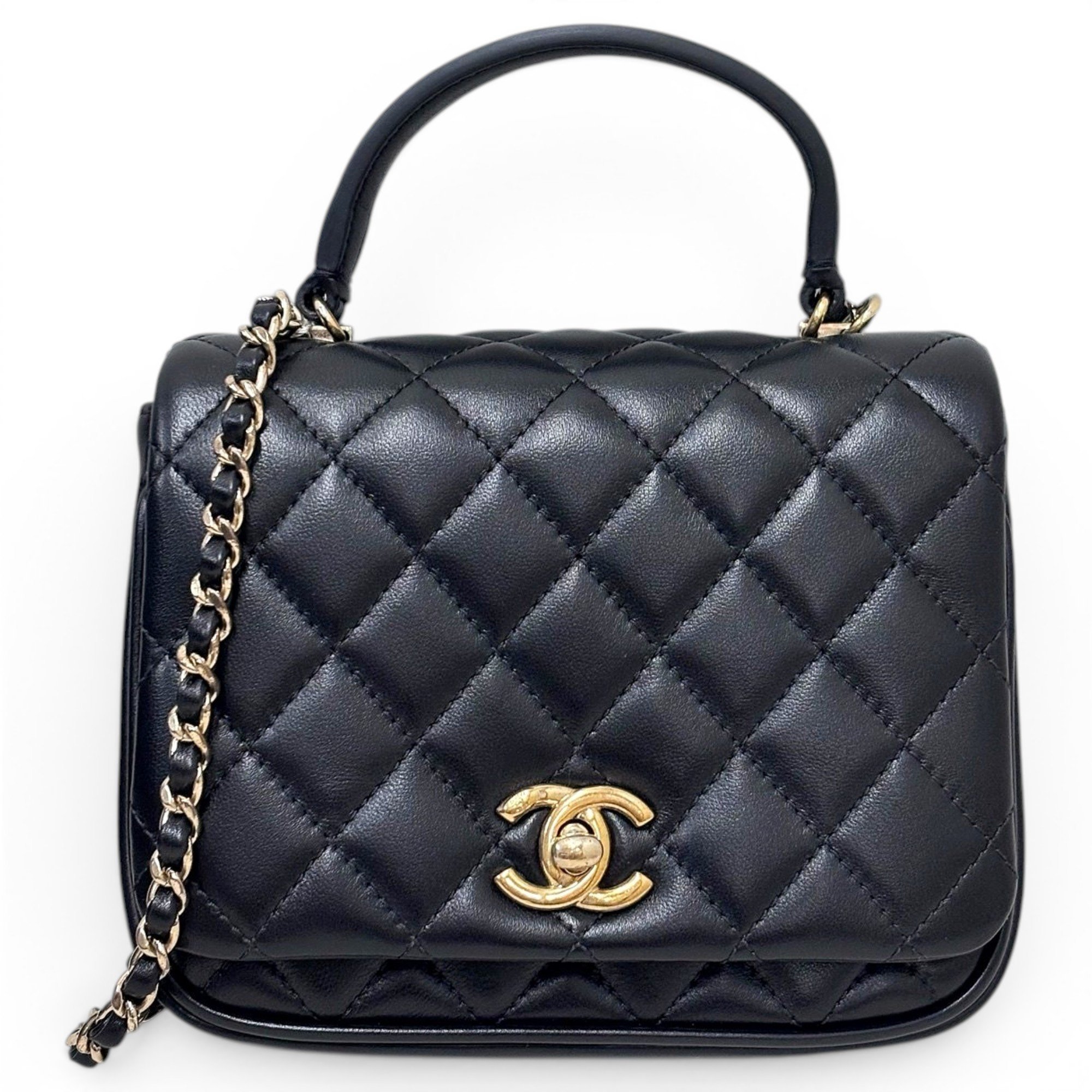 Coco Handle leather handbag