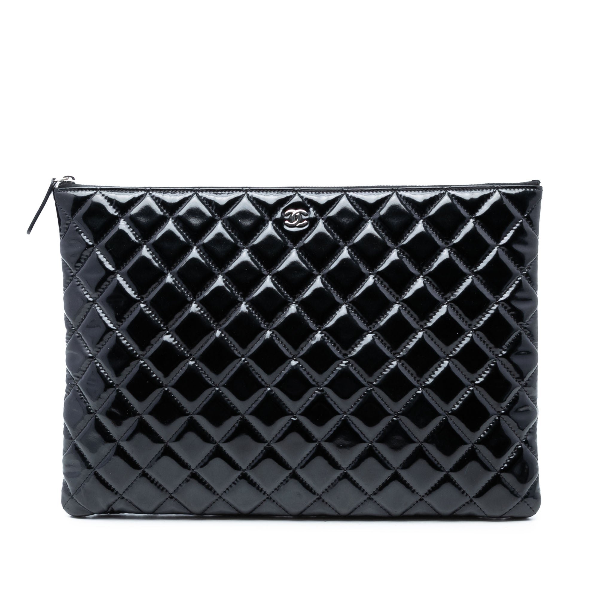 Patent leather handbag