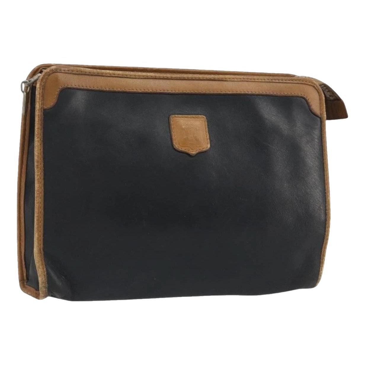 Leather clutch bag