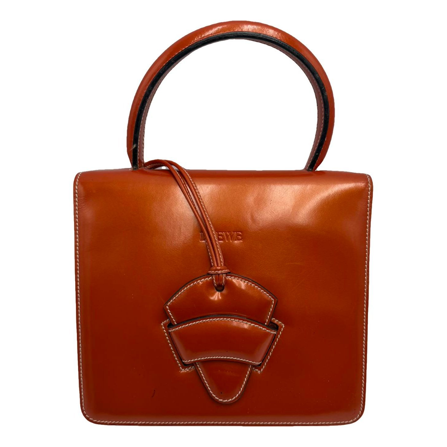 Barcelona patent leather handbag