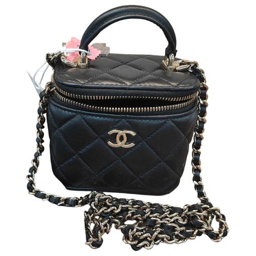 Vanity leather handbag