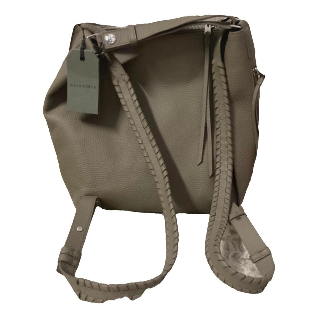 Leather backpack