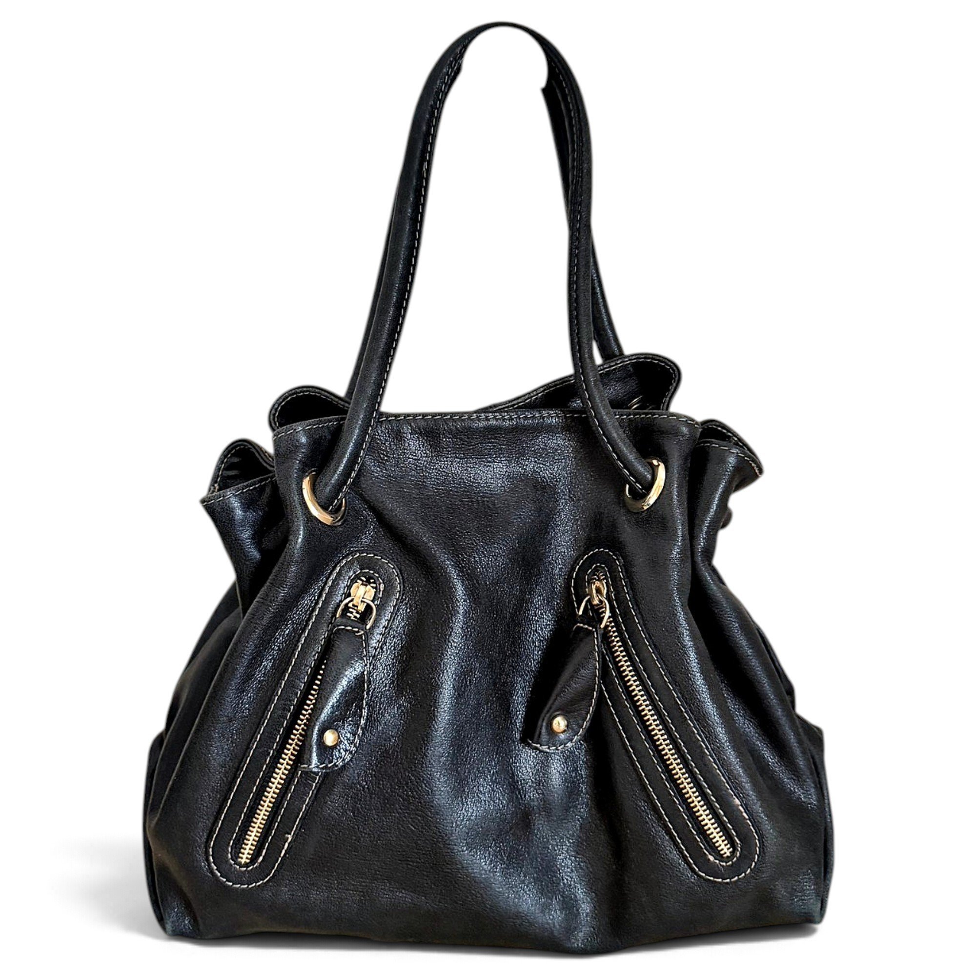 Leather handbag