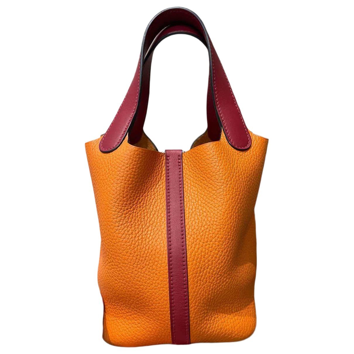 Picotin leather handbag