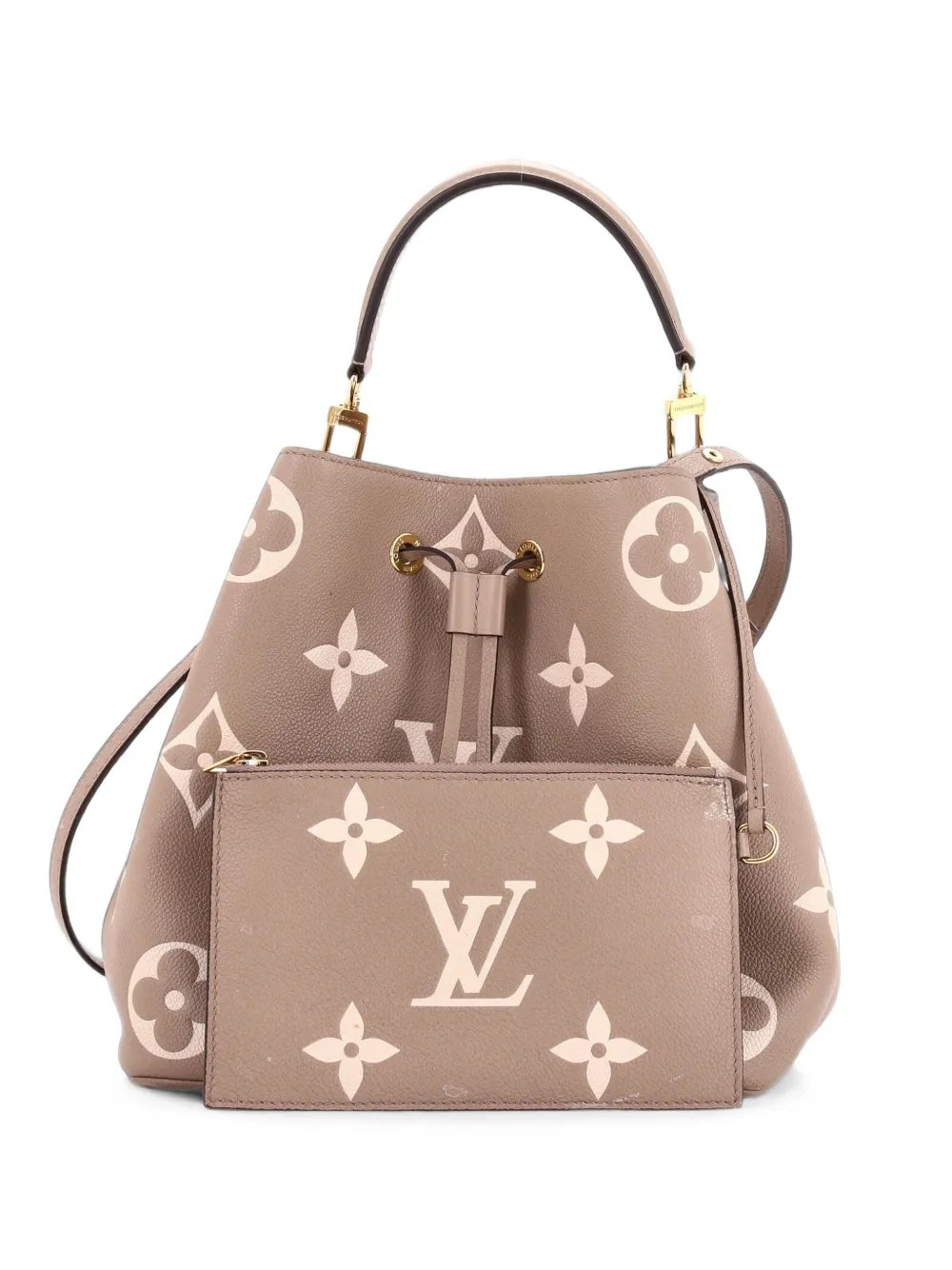 NeoNoe Handbag Bicolor Monogram Empreinte Giant MM bucket bag