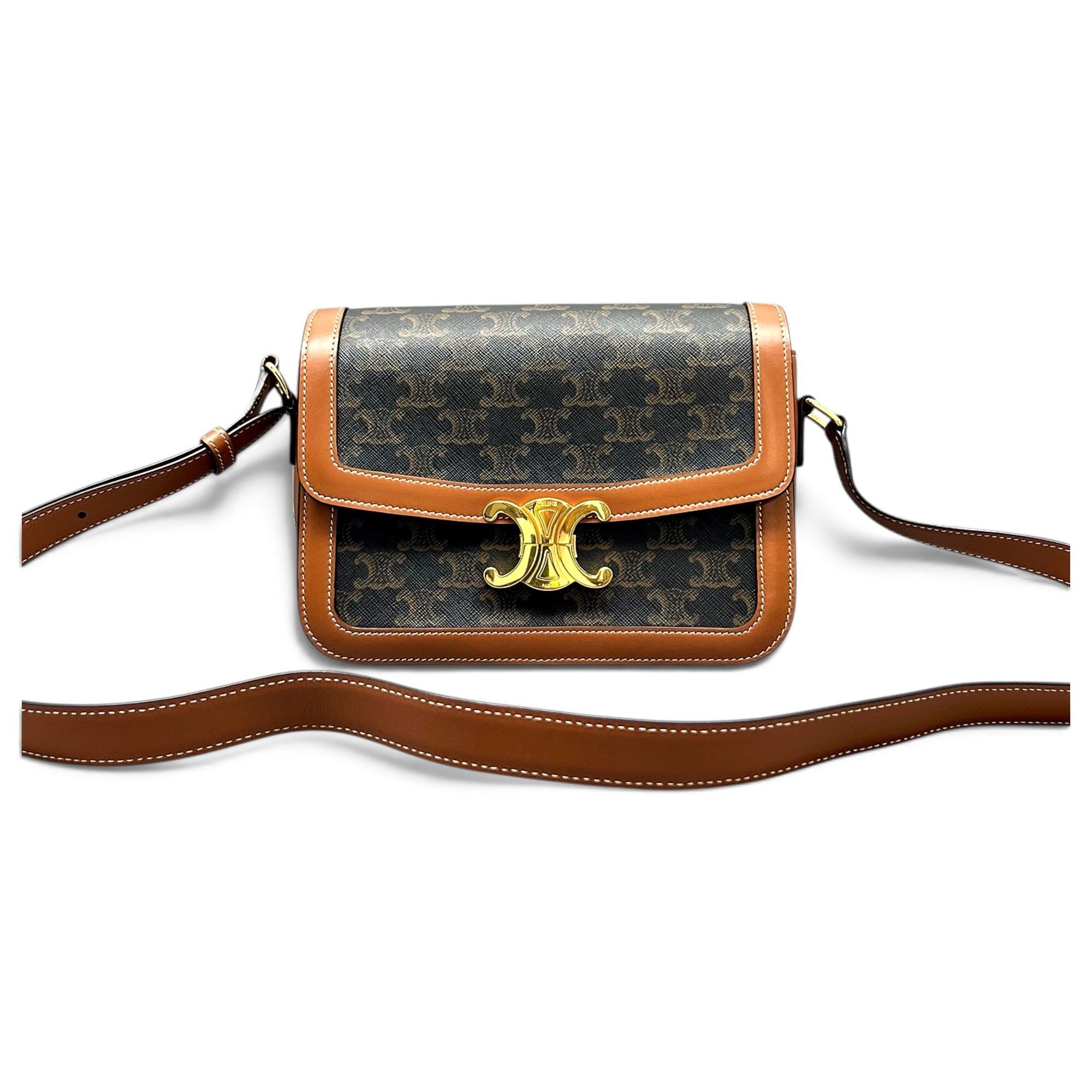 Triomphe leather handbag